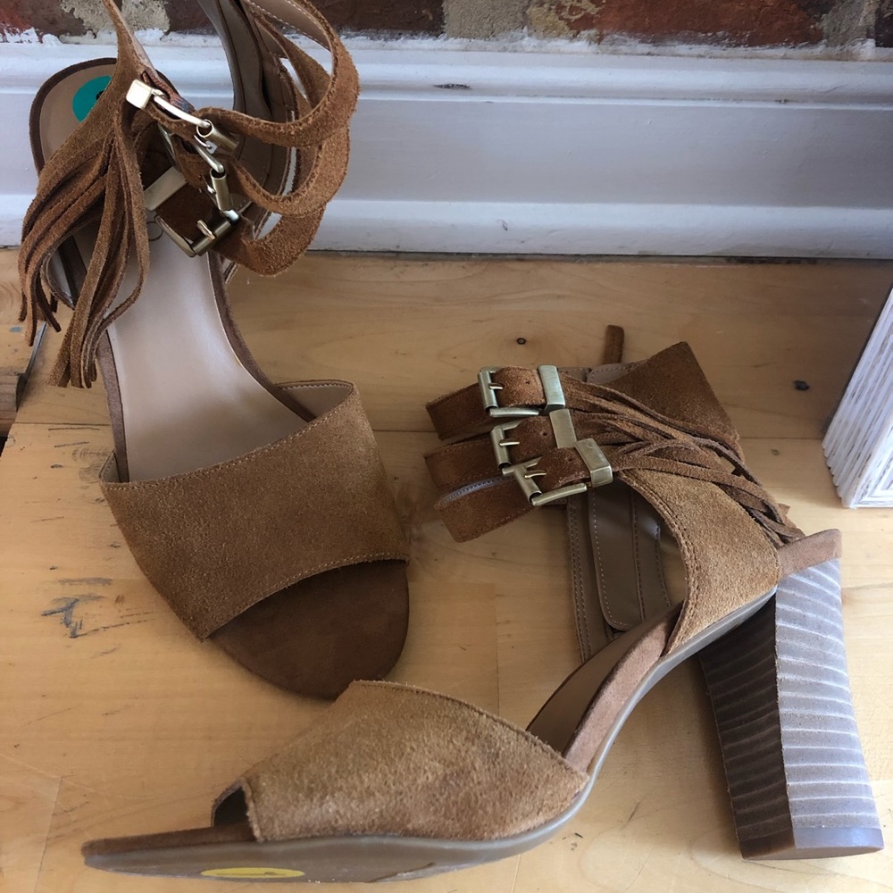 Franco Sarto Suede Delmar Block Heel